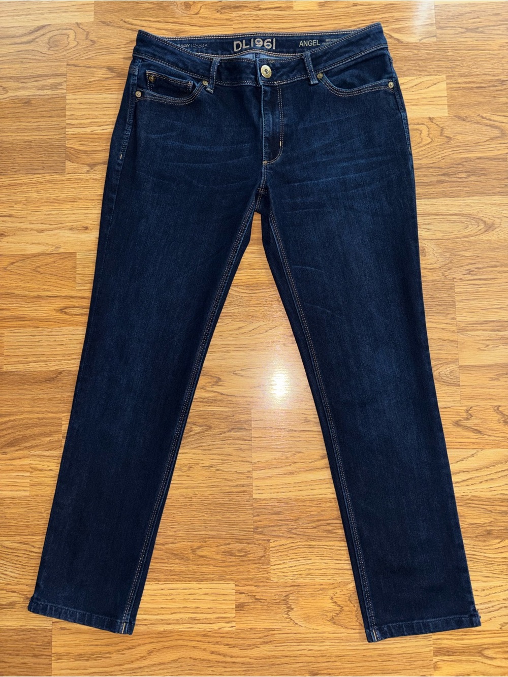 DL1961 Jeans Angel Mariner Mid Rise Skinny Ankle 4 Way Stretch 360° Comfort Dark
